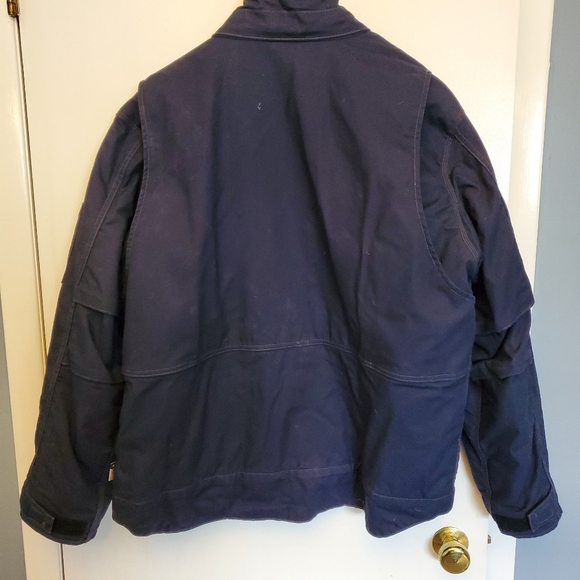 Carhartt Flame-Resistant Full Swing Quick Duck Coat for Men - Dark Navy - L - Picture 16 of 16